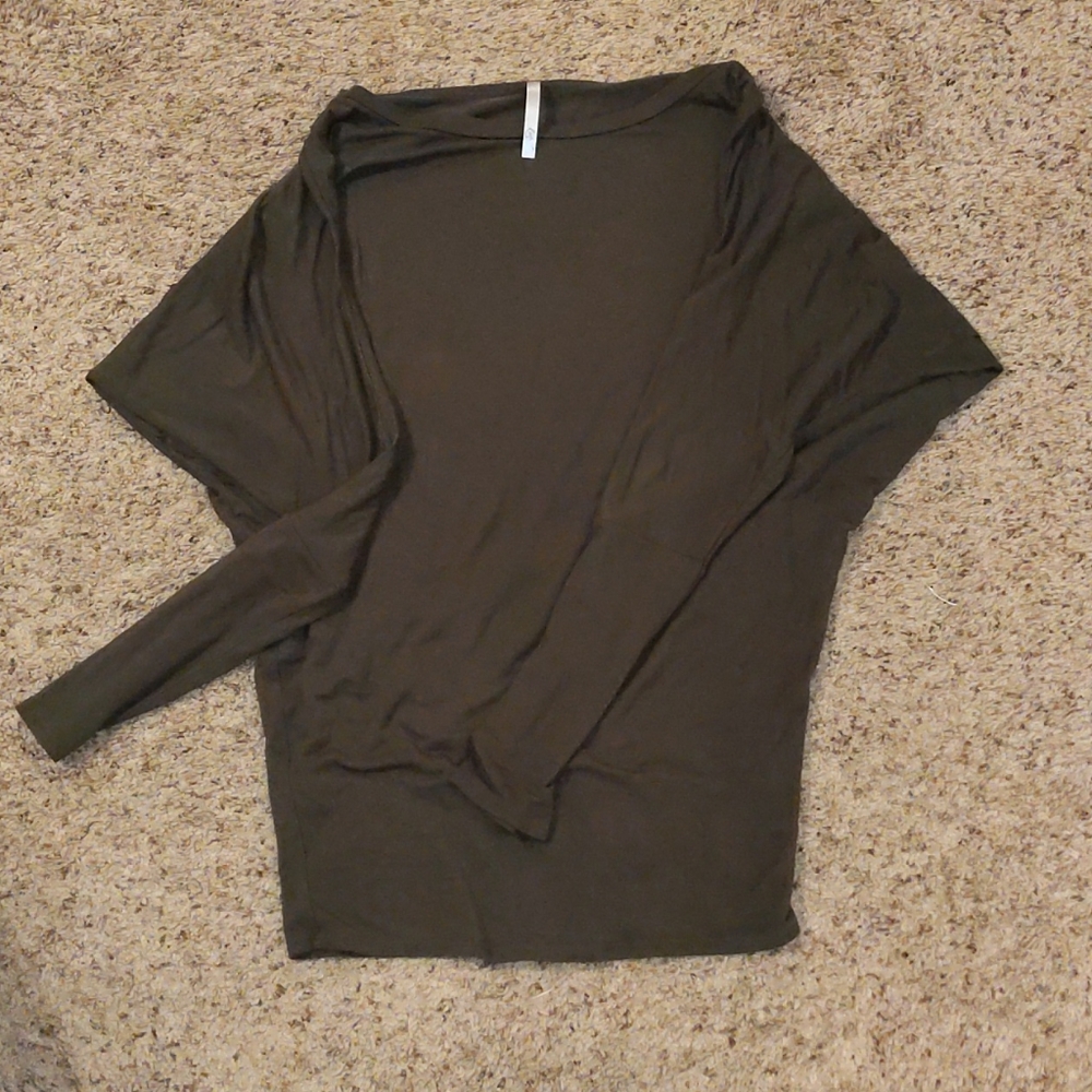 Olive green doleman top